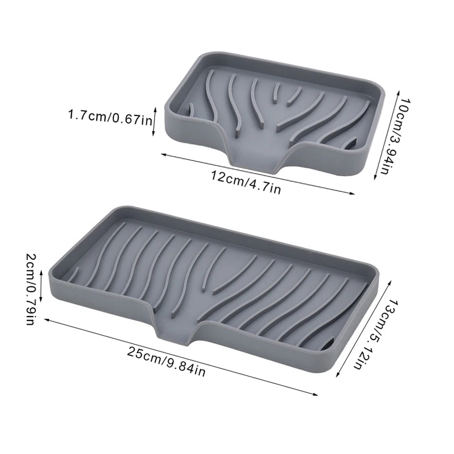 Gray Soap Dish Holder