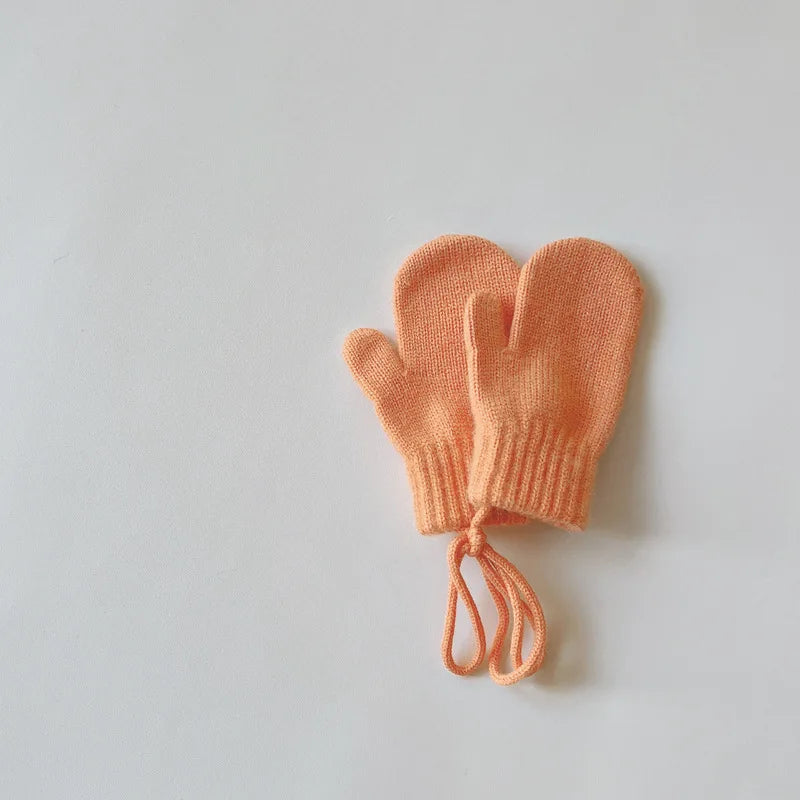 Orange Baby Infant infant gloves