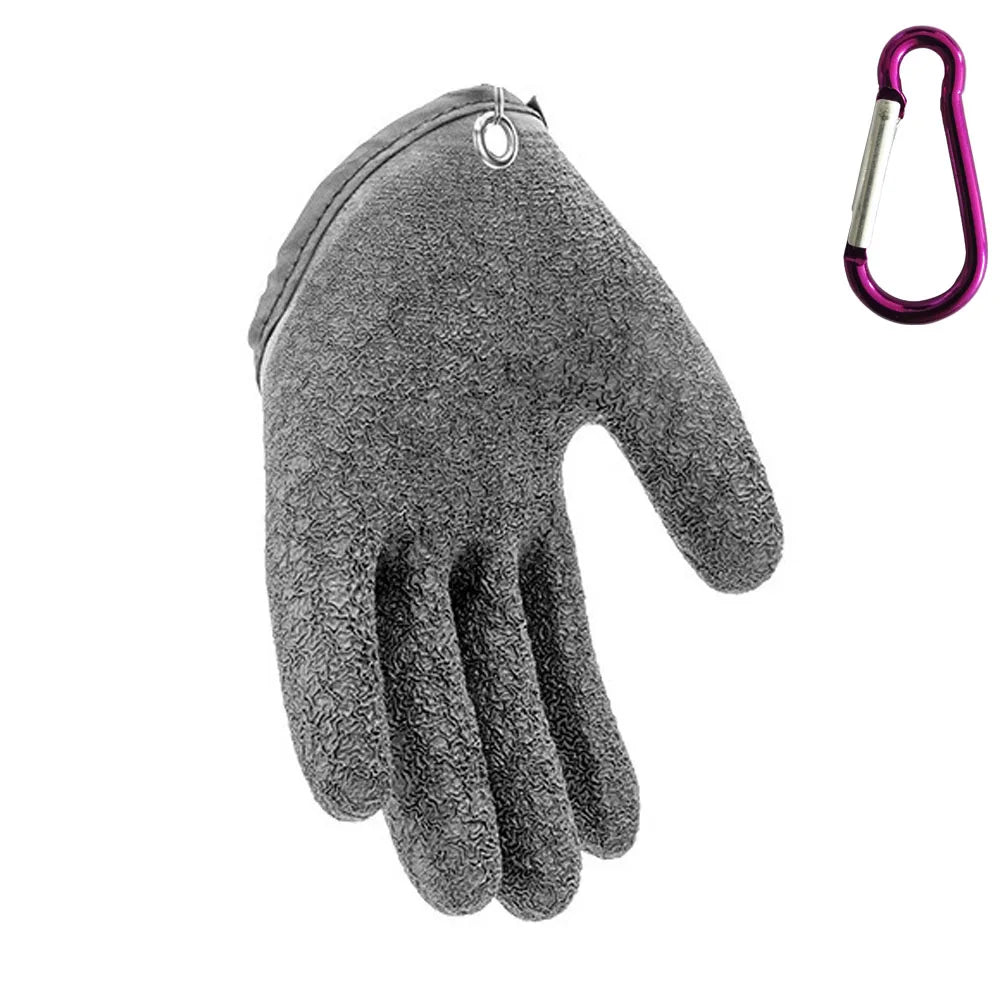 Left Gray Fishing Glove