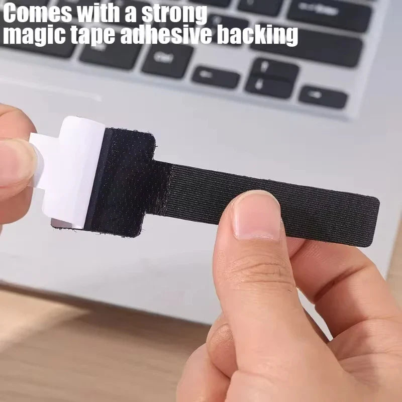 Cable Organizer with Strong magic tape adhesive backing