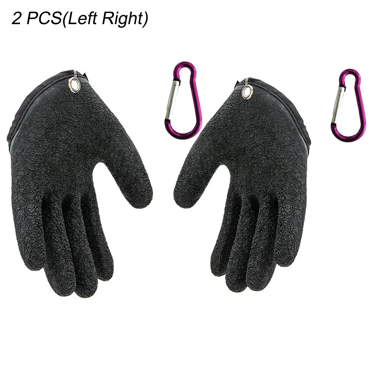 2 PCS Black Fishing Glove