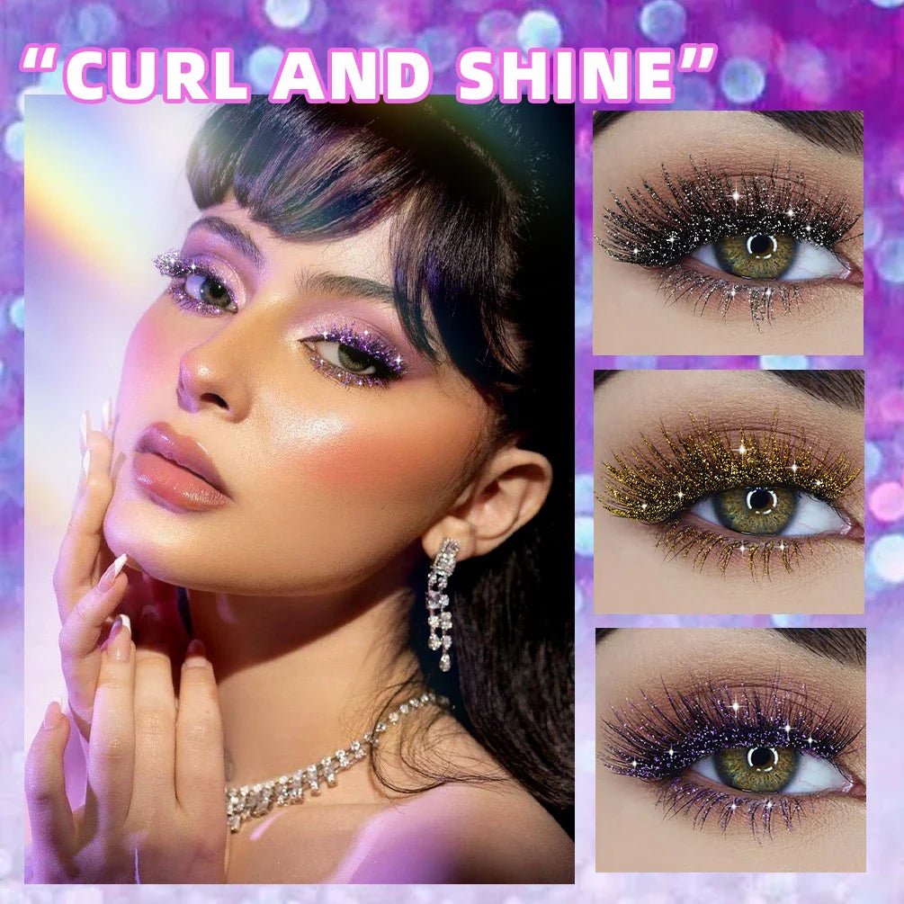 Pretty eye with Gilitter Mascara