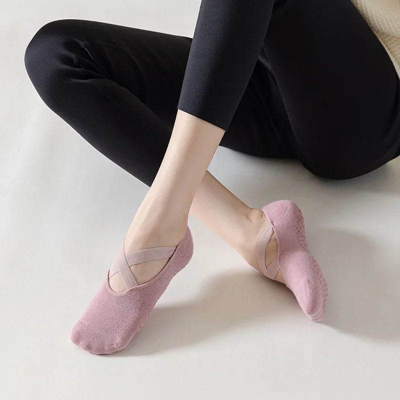 Pink Yoga Socks
