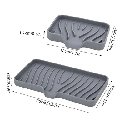 Gray Soap Dish Holder 