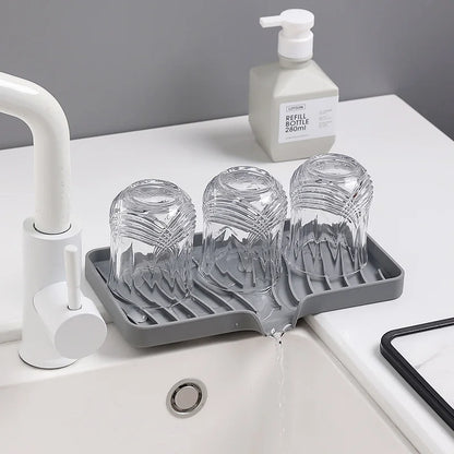 Soap Dish Holder with 3 Glasses