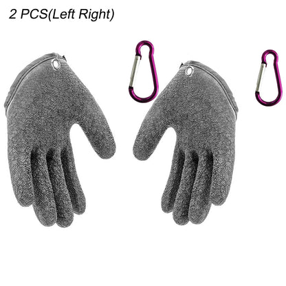 Left Right Gray Fishing Gloves