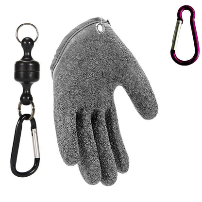 Click and Gray Fishing Glove