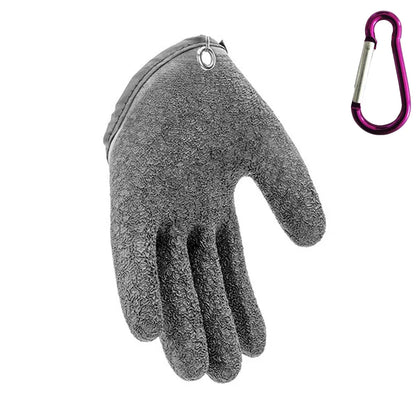Left Gray Fishing Glove