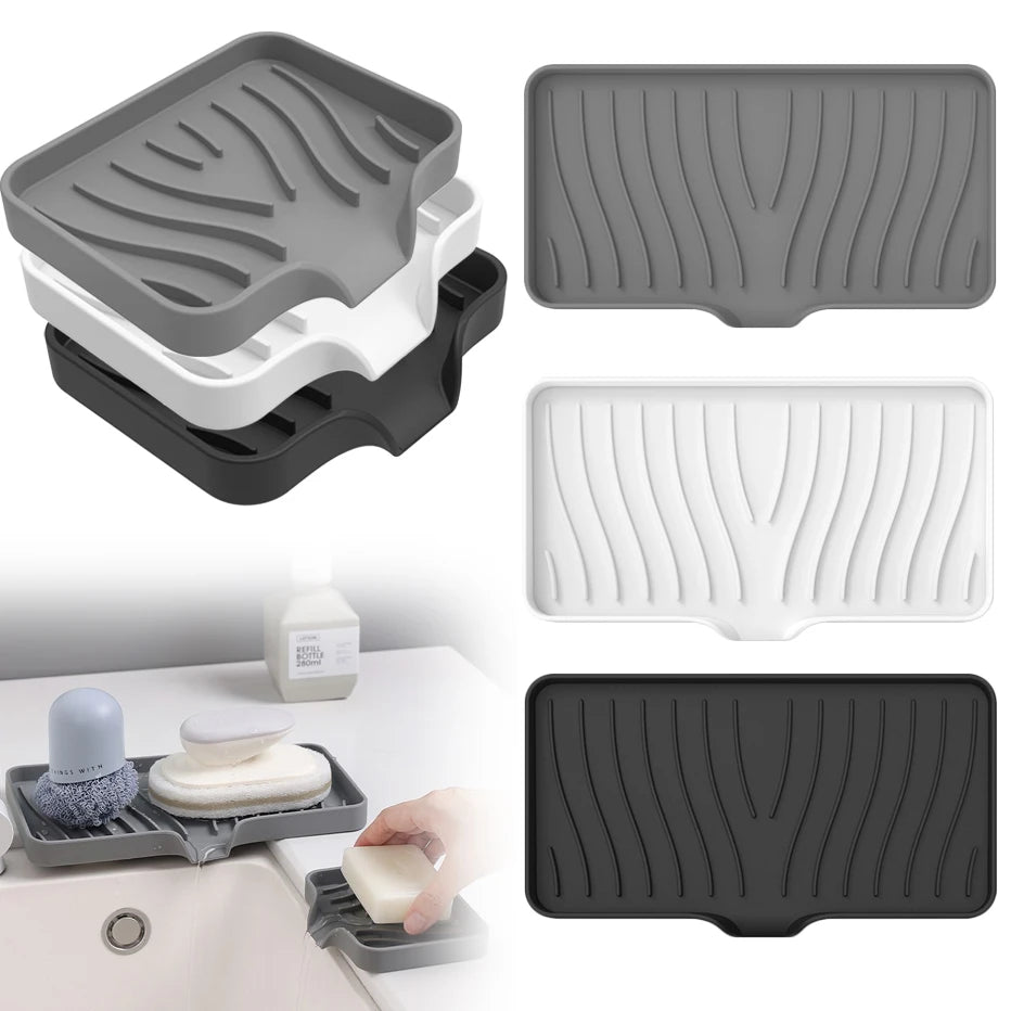 Different Black, White, Gray Soap Dish Holder