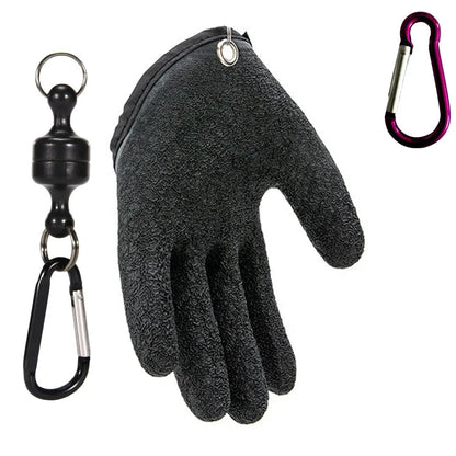 Black Fishing Gloves